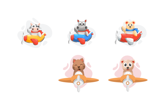 Adorable Wings: Using Cute Animal and Airplane Illustration in Design