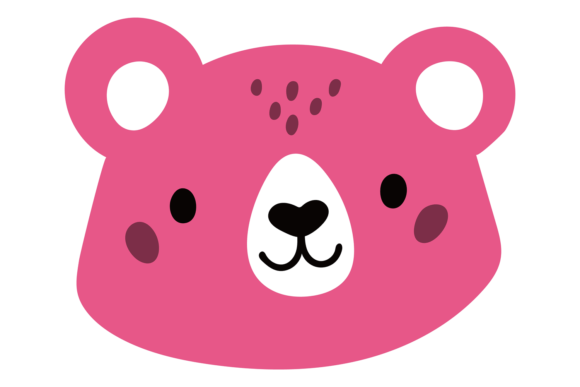 Bear Face: A Cute Smiling Animal Head Font for Friendly Brands