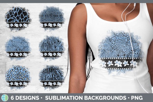 Blue Animal Print Background | Flower Gr: Creative Design Guide
