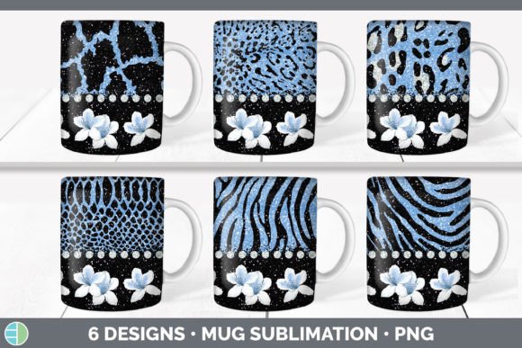 Blue Animal Print Mug Sublimation: Elevate Your Designs