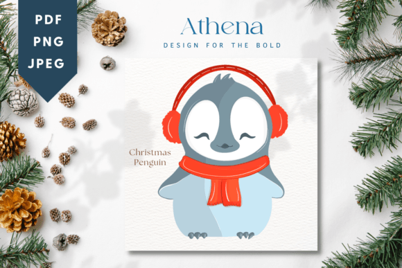Christmas Penguin: A Cute Baby Animal for Holiday Designs