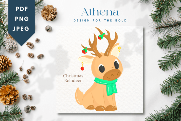 Christmas Reindeer | Cute Baby Animal: Holiday Design Magic