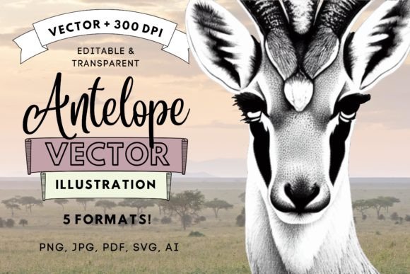 Creative Uses for Your Antelope Animal Vector Illustration PNG