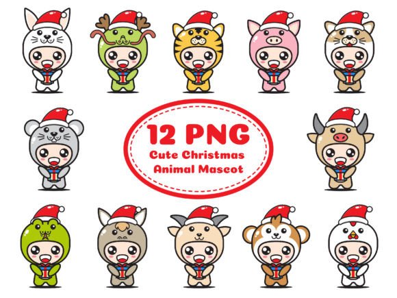 Designing Holiday Magic with Cute Christmas Animal Mascots