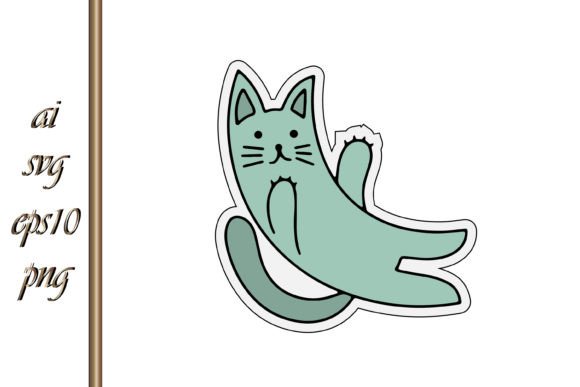 Doodle Cat Clipart: Your Go-To Vector for Whimsical Projects