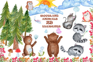 Enchant Your Designs with Watercolor Forest Animal Clipart