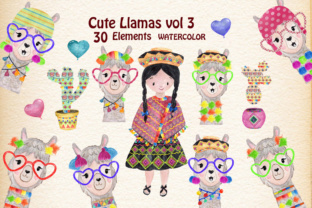 Funny Llama Clipart: Charm for Modern Design