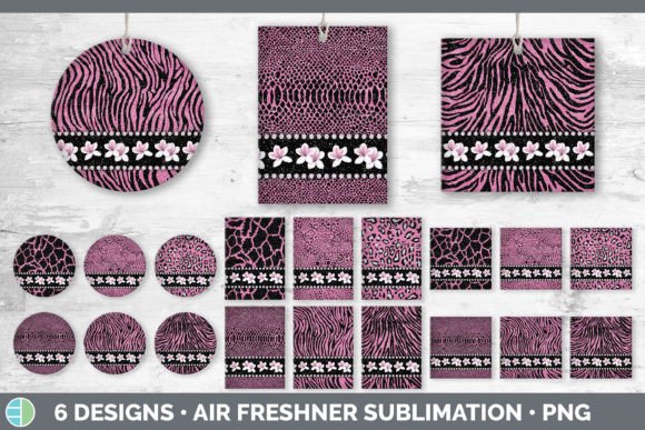 Pink Animal Print Air Freshener | Flower: A Sublimation Powerhouse