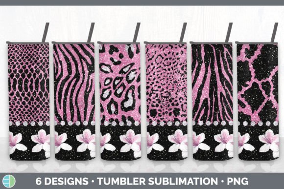Pink Animal Print Tumbler | Flower Skinn: Your Next Favorite Design Asset