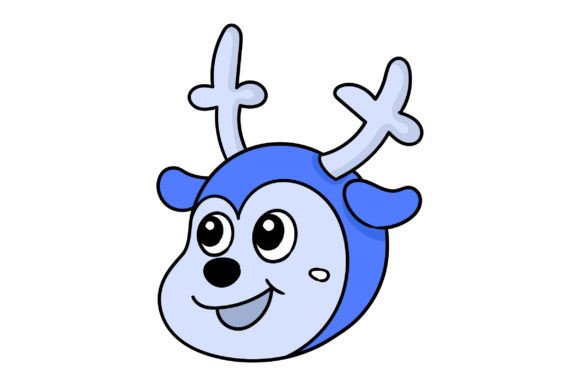 Reindeer Animal with Happy Smiling Face: A Design Guide