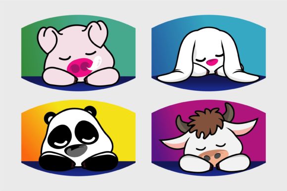 Understanding the Charm of Mask Cute Lazy Animal Vectors