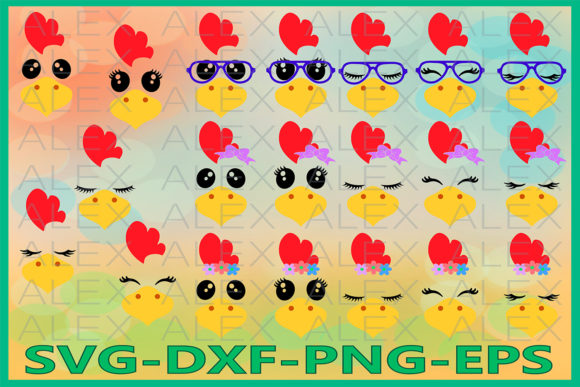 Unlocking Creativity: The Chicken Face Animal Design Collection